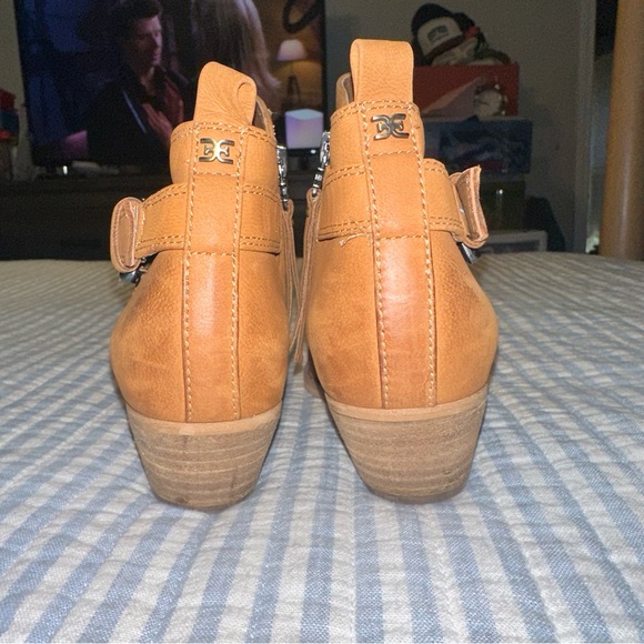 SAM EDELMAN Neena Brown Leather Point-Toe Ankle Boots 6.5 - Picture 5 of 15